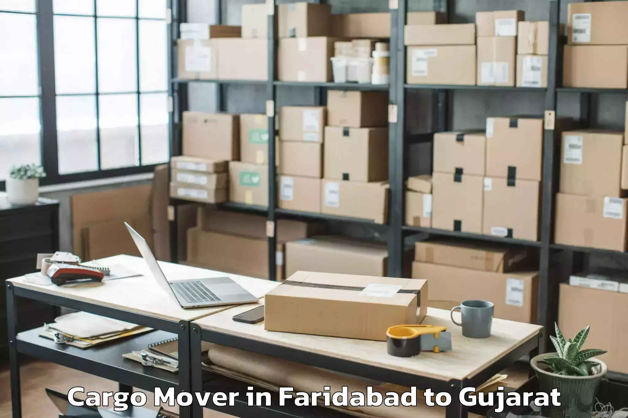 Book Faridabad to Botad Cargo Mover